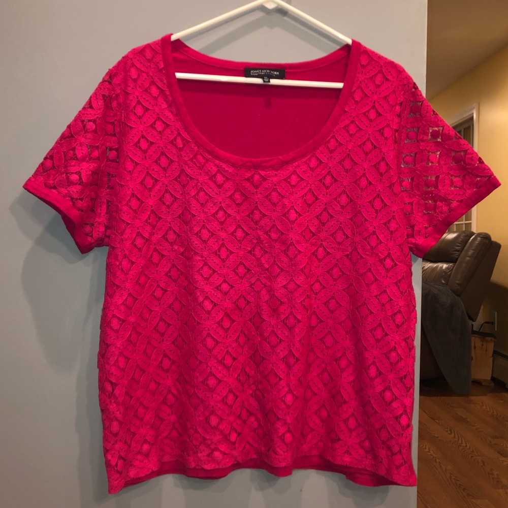 Jones New York Pink Blouse